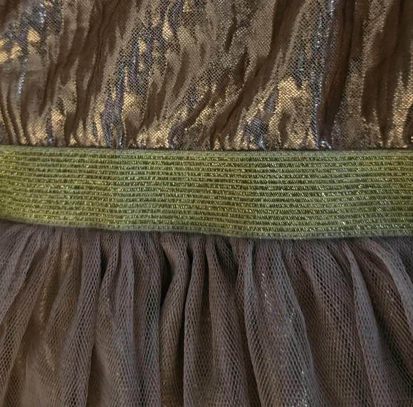 Nannette Pink and Gold Formal Kids Dress - Picture 6 of 10